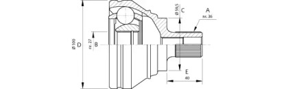 Шарнирный комплект (OPEN PARTS: CVJ5699.10)