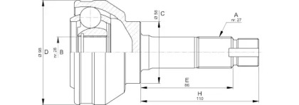 Шарнирный комплект (OPEN PARTS: CVJ5703.10)