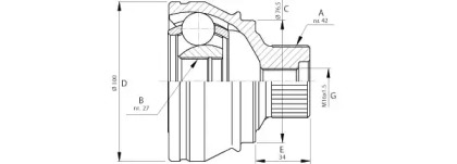 Шарнирный комплект (OPEN PARTS: CVJ5710.10)