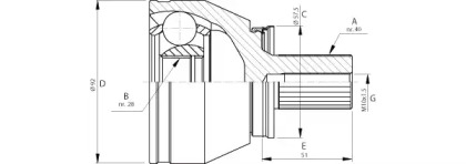 Шарнирный комплект (OPEN PARTS: CVJ5713.10)