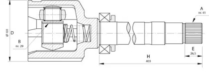 Шарнирный комплект (OPEN PARTS: CVJ5724.20)