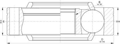 Шарнирный комплект (OPEN PARTS: CVJ5735.20)