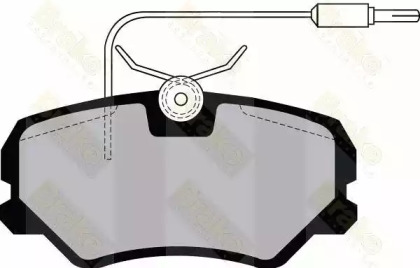 Комплект тормозных колодок (Brake ENGINEERING: PA1041)