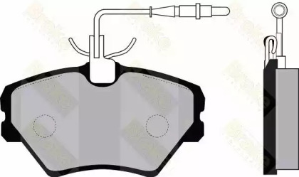 Комплект тормозных колодок (Brake ENGINEERING: PA1045)