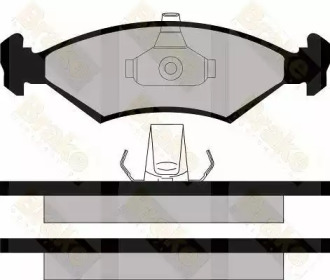 Комплект тормозных колодок (Brake ENGINEERING: PA1126)