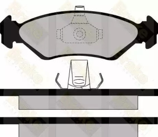 Комплект тормозных колодок (Brake ENGINEERING: PA1127)