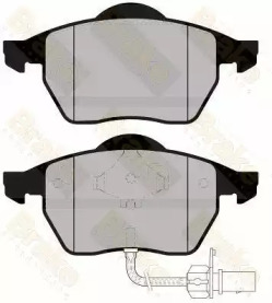 Комплект тормозных колодок (Brake ENGINEERING: PA1165)