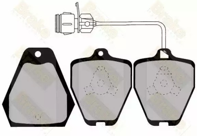 Комплект тормозных колодок (Brake ENGINEERING: PA1229)