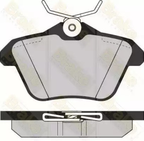 Комплект тормозных колодок (Brake ENGINEERING: PA1236)