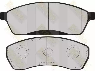 Комплект тормозных колодок (Brake ENGINEERING: PA1252)