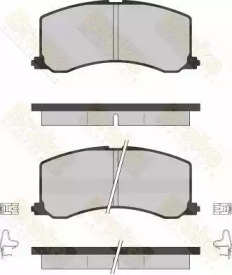 Комплект тормозных колодок (Brake ENGINEERING: PA1256)