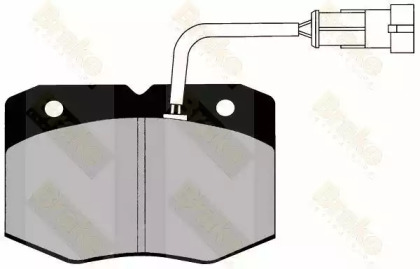 Комплект тормозных колодок (Brake ENGINEERING: PA1276)