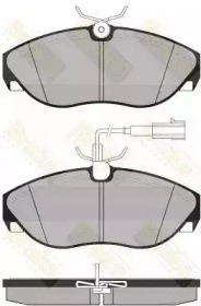 Комплект тормозных колодок (Brake ENGINEERING: PA1287)