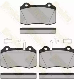 Комплект тормозных колодок (Brake ENGINEERING: PA1328)