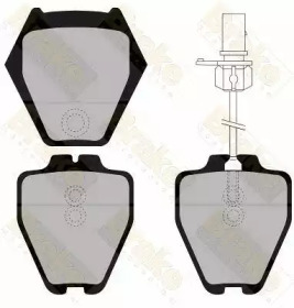 Комплект тормозных колодок (Brake ENGINEERING: PA1329)