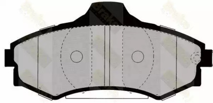 Комплект тормозных колодок (Brake ENGINEERING: PA1354)