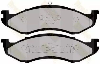 Комплект тормозных колодок (Brake ENGINEERING: PA1445)