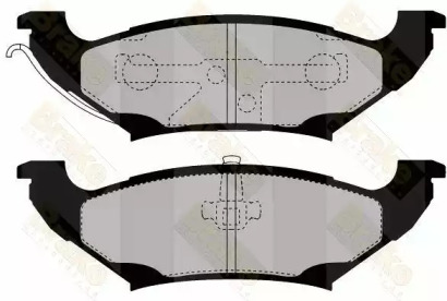 Комплект тормозных колодок (Brake ENGINEERING: PA1446)