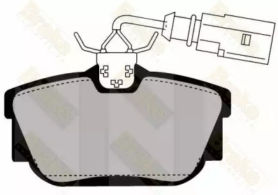 Комплект тормозных колодок (Brake ENGINEERING: PA1457)