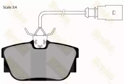 Комплект тормозных колодок (Brake ENGINEERING: PA1470)