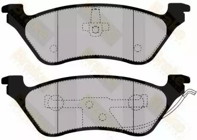 Комплект тормозных колодок (Brake ENGINEERING: PA1473)