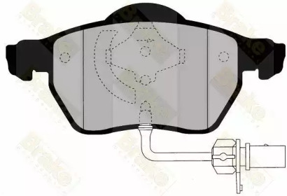 Комплект тормозных колодок (Brake ENGINEERING: PA1485)