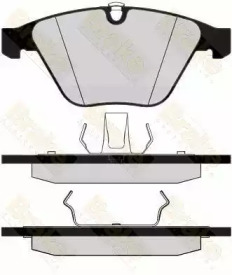 Комплект тормозных колодок (Brake ENGINEERING: PA1505)