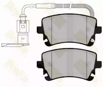 Комплект тормозных колодок (Brake ENGINEERING: PA1571)