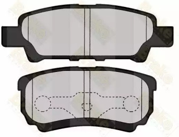 Комплект тормозных колодок (Brake ENGINEERING: PA1576)