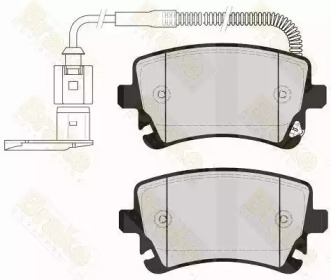 Комплект тормозных колодок (Brake ENGINEERING: PA1585)