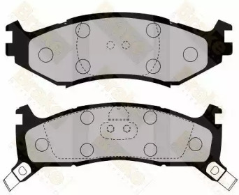 Комплект тормозных колодок (Brake ENGINEERING: PA1625)