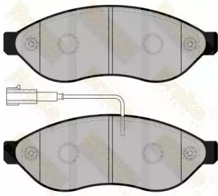 Комплект тормозных колодок (Brake ENGINEERING: PA1754)