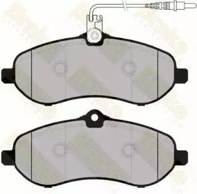 Комплект тормозных колодок (Brake ENGINEERING: PA1762)