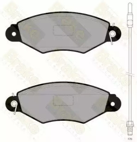 Комплект тормозных колодок (Brake ENGINEERING: PA1822)