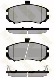 Комплект тормозных колодок (Brake ENGINEERING: PA1849)