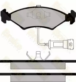 Комплект тормозных колодок (Brake ENGINEERING: PA344)