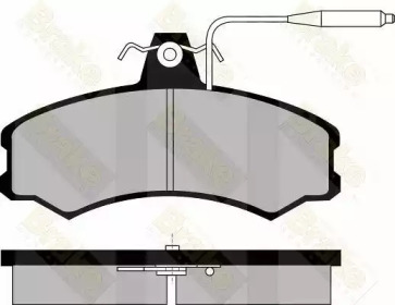 Комплект тормозных колодок (Brake ENGINEERING: PA362)