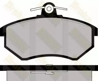 Комплект тормозных колодок (Brake ENGINEERING: PA381)