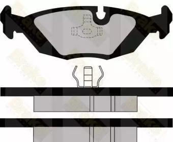 Комплект тормозных колодок (Brake ENGINEERING: PA393)