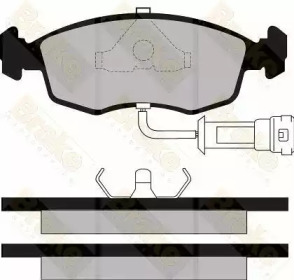 Комплект тормозных колодок (Brake ENGINEERING: PA408)