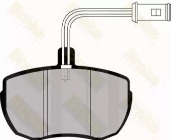 Комплект тормозных колодок (Brake ENGINEERING: PA422)