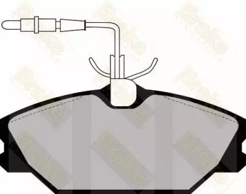 Комплект тормозных колодок (Brake ENGINEERING: PA475)