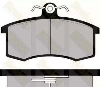 Комплект тормозных колодок (Brake ENGINEERING: PA481)