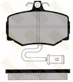 Комплект тормозных колодок (Brake ENGINEERING: PA483)