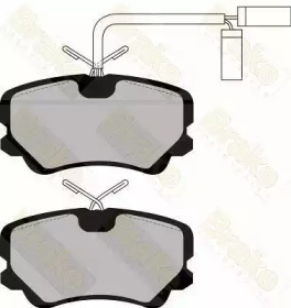 Комплект тормозных колодок (Brake ENGINEERING: PA489)