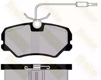 Комплект тормозных колодок (Brake ENGINEERING: PA493)