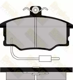 Комплект тормозных колодок (Brake ENGINEERING: PA498)