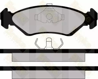 Комплект тормозных колодок (Brake ENGINEERING: PA517)