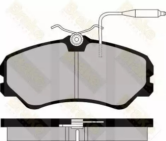 Комплект тормозных колодок (Brake ENGINEERING: PA520)