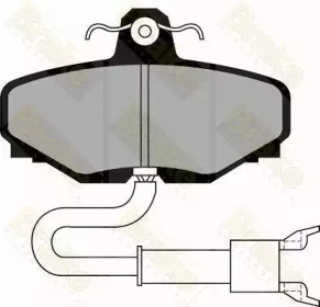 Комплект тормозных колодок (Brake ENGINEERING: PA527)